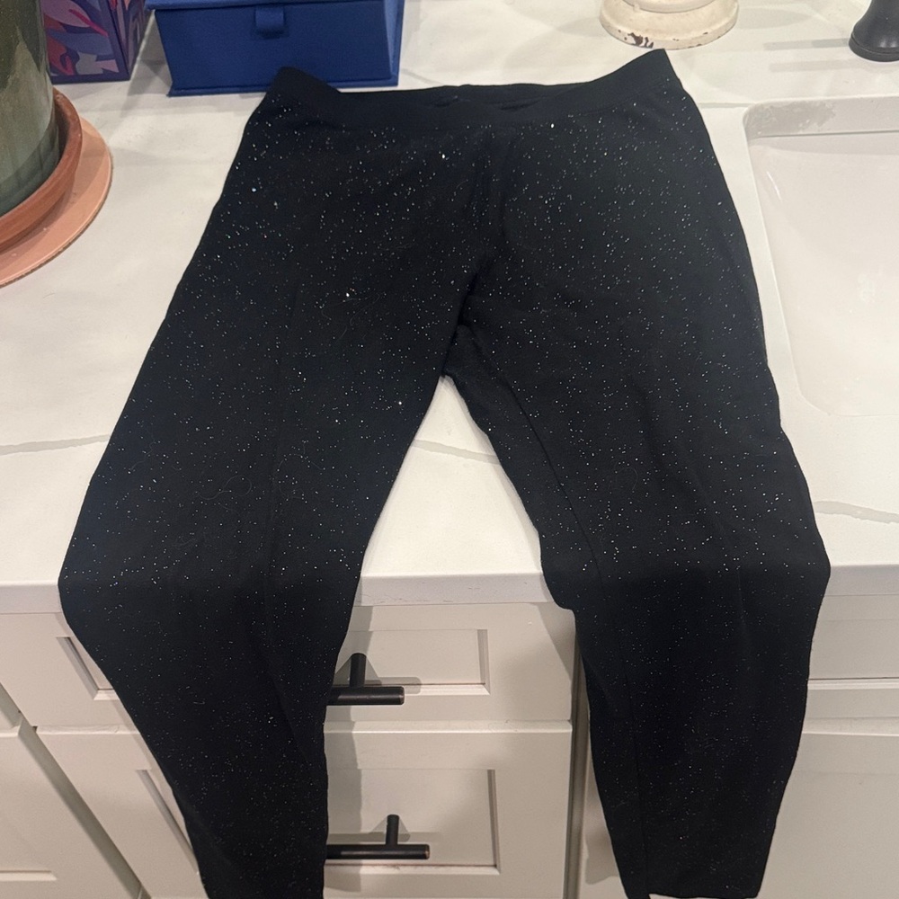 Cat & Jack Black Sparkle Leggings